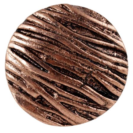 Round Bark Shape Antique Copper Aluminium Dresser Knob